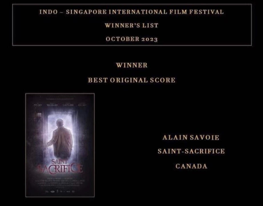 Winner Best Original Score | Saint-Sacrifice