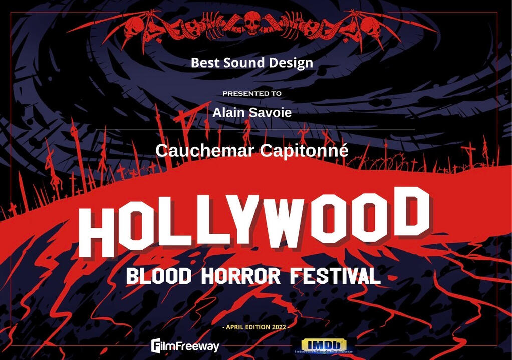 Winner Best Sound Design | Cauchmar Capitonne